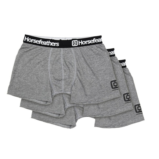Horsefeathers Dynasty 3Pack Boxer Briefs Heather Gray