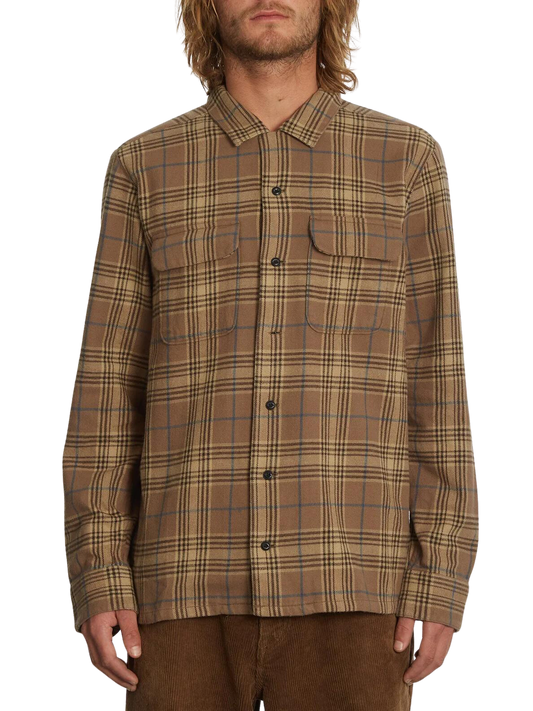 Volcom Skate Vitals Grant Taylor Shirt Dark Khaki