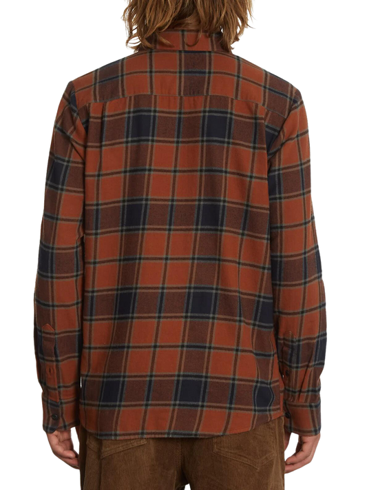 Volcom Caden Plaid Shirt Mocha