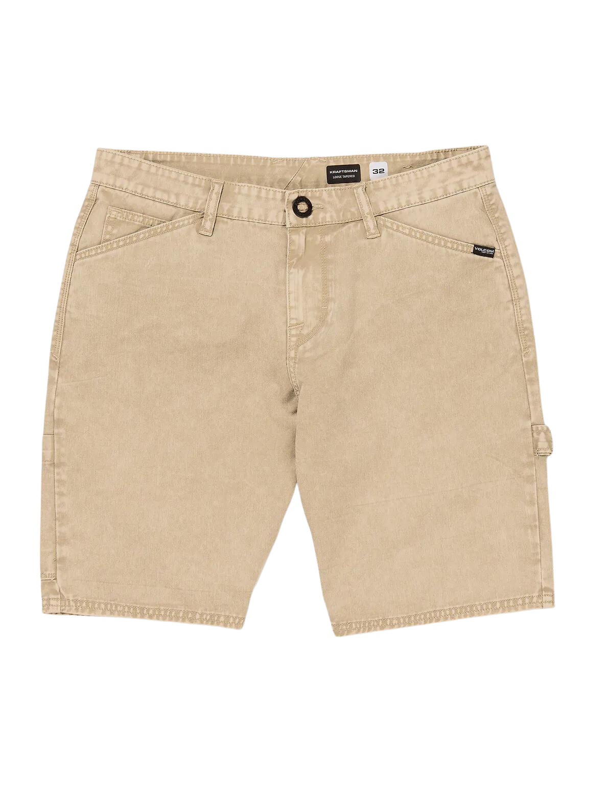 Volcom Kraftsman Denim Shorts Almond