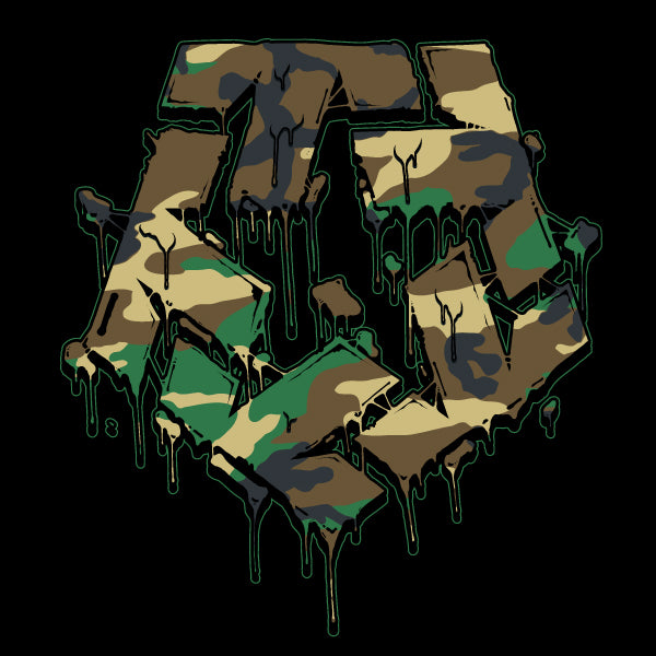 Tribal Camo T Star T-shirt Black