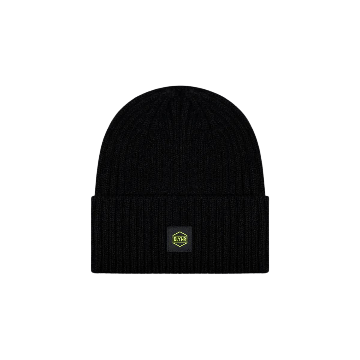 Dolly Noire Logo Label Beanie Black/Yellow