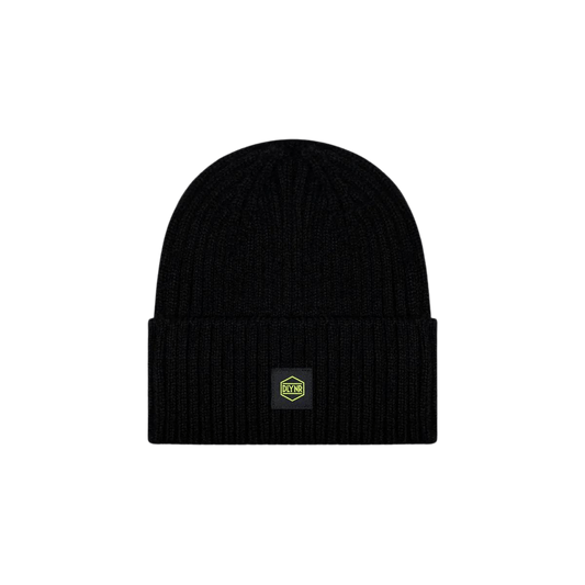 Dolly Noire Logo Label Beanie Black/Yellow