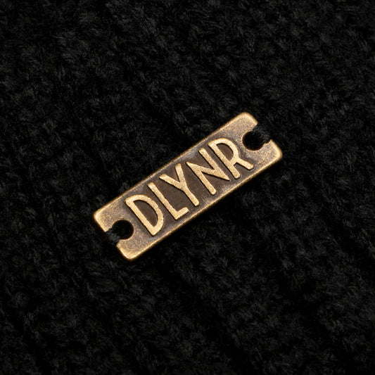 Dolly Noire Metal Logo Sailor Beanie Black