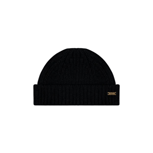 Dolly Noire Metal Logo Sailor Beanie Black