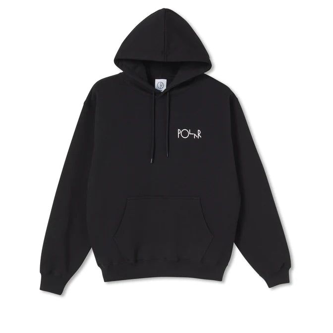 Polar Skate Stroke Logo Hoodie Black