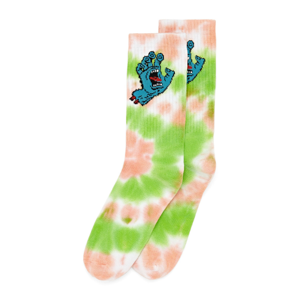 Santa Cruz Screaming Hand Tie Dye Socks