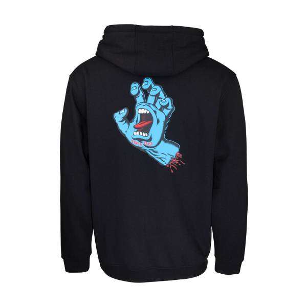 Santa Cruz Screaming Hand Chest Hoodie Black 2025