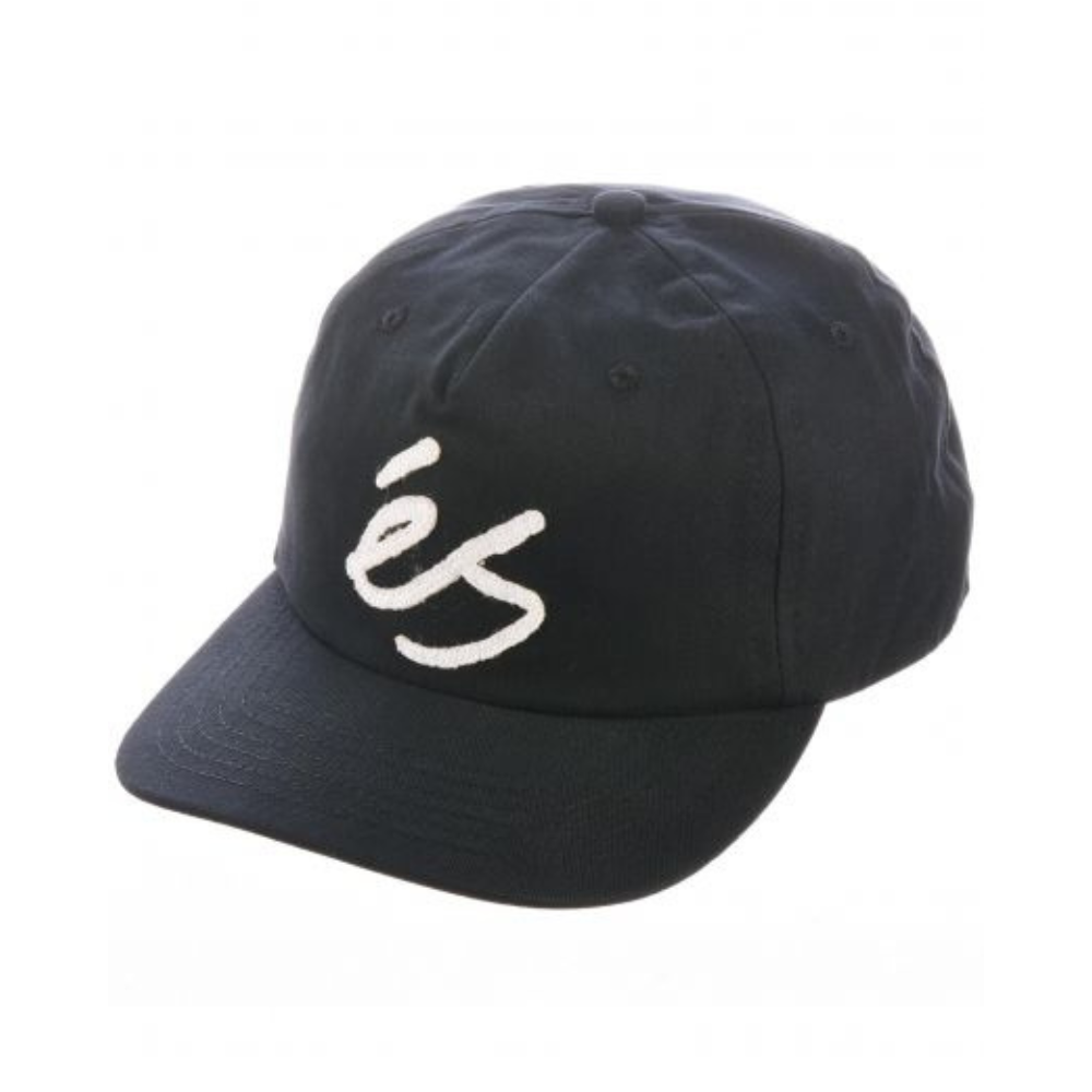 És Script Applique Snapback Black
