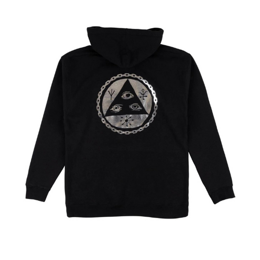 Welcome Tali Chain Hoodie Black