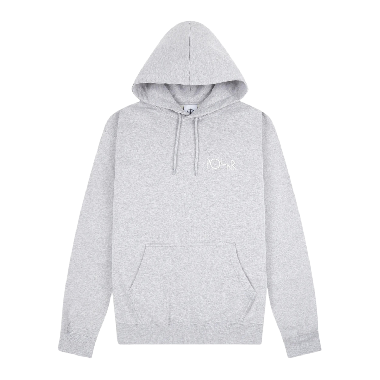 Polar Skate Co. 3 Tone Filled Logo Hoodie Sport Grey