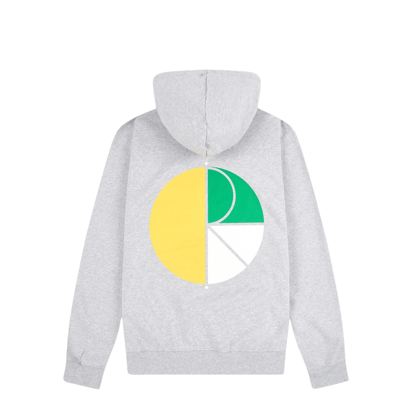 Polar Skate Co. 3 Tone Filled Logo Hoodie Sport Grey