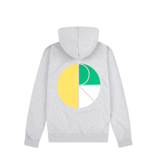 Polar Skate Co. 3 Tone Filled Logo Hoodie Sport Grey