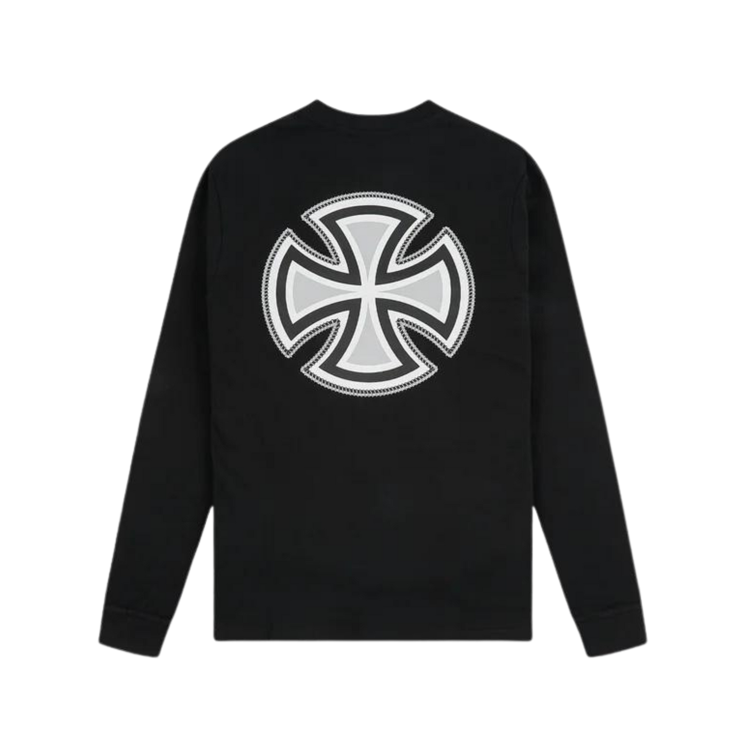 Independent Bar Cross Ribbon LS T-shirt Black