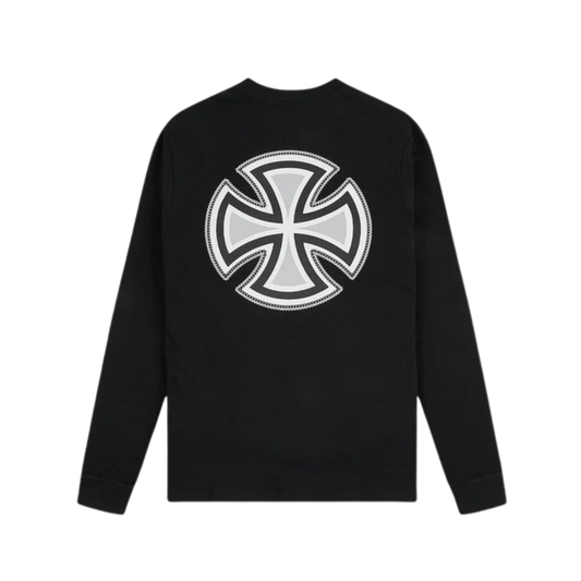 Independent Bar Cross Ribbon LS T-shirt Black
