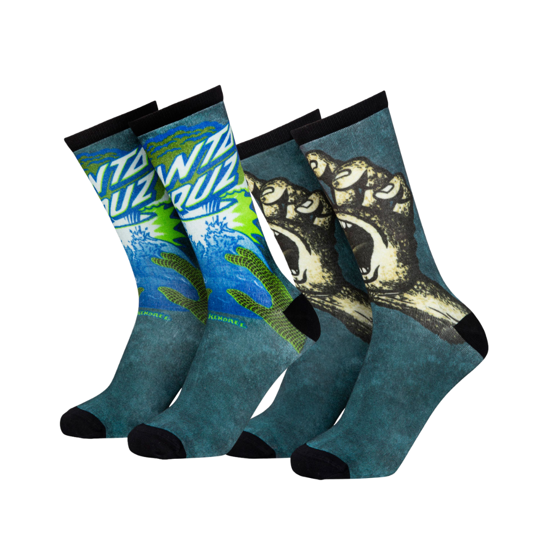 Santa Cruz Kendall EOTW and Street Creep Socks (2 Pack)