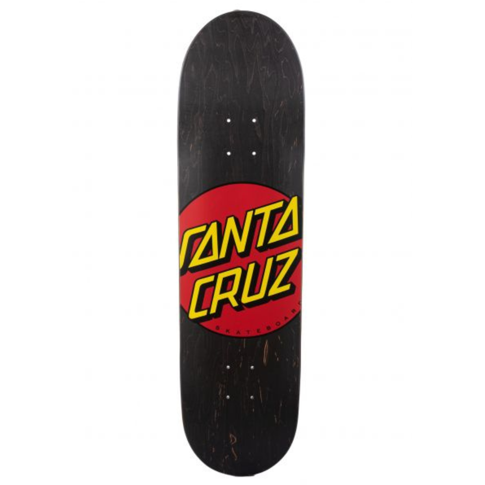 Santa Cruz Classic Dot Black Deck 8.25"