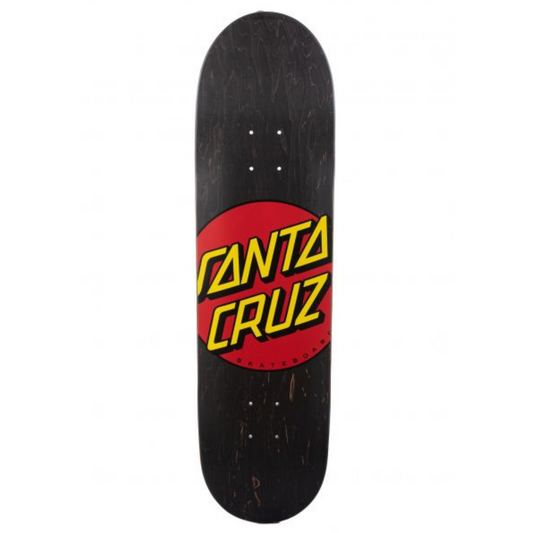 Santa Cruz Classic Dot Black Deck 8.25"