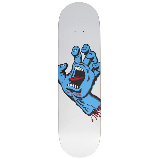 Santa Cruz Screaming Hand White Deck 8.25"