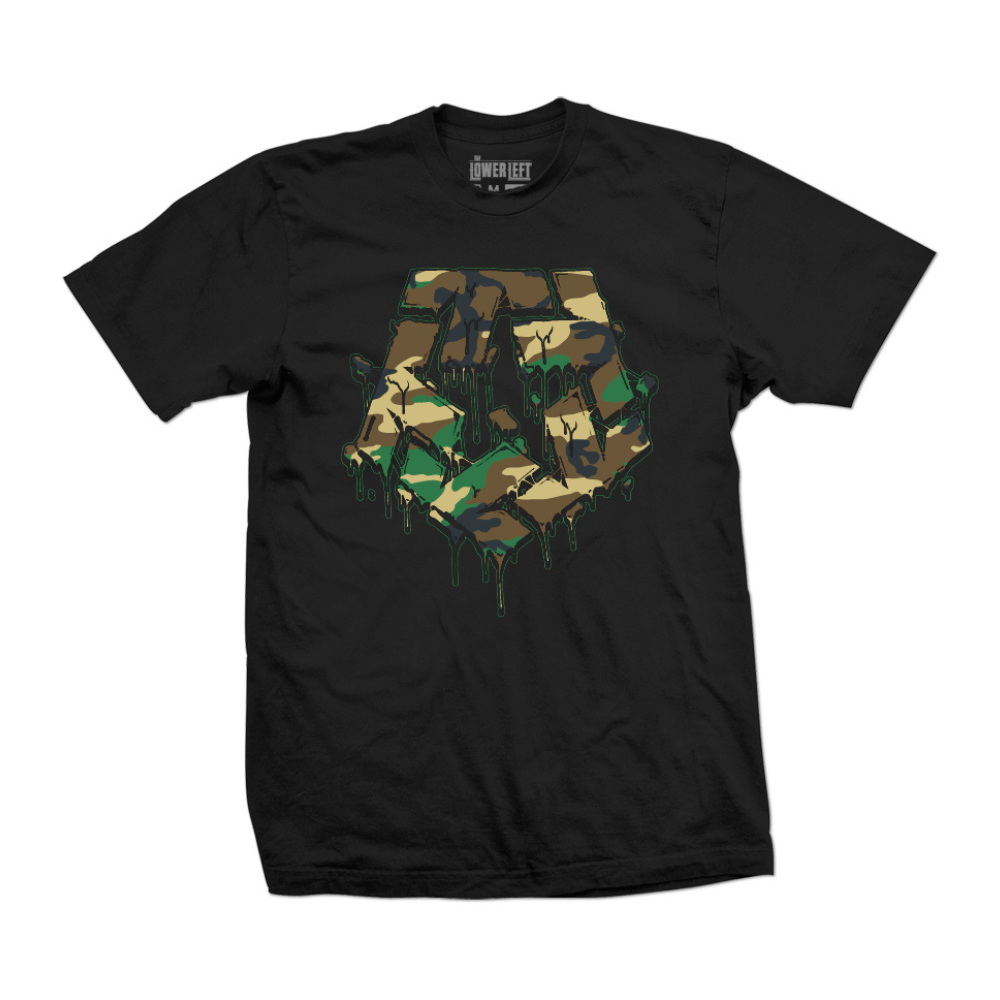 Tribal Camo T Star T-shirt Black