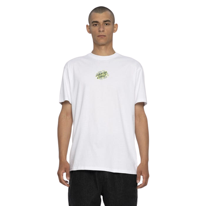 Santa Cruz Rigid Screaming Hand T-Shirt White Acid Wash