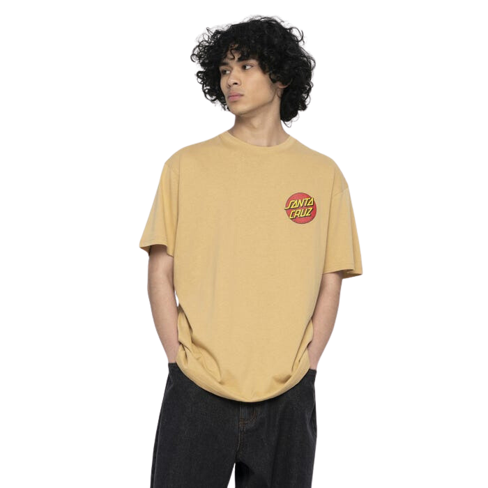 Santa Cruz Classic Dot Chest T-Shirt Parchment