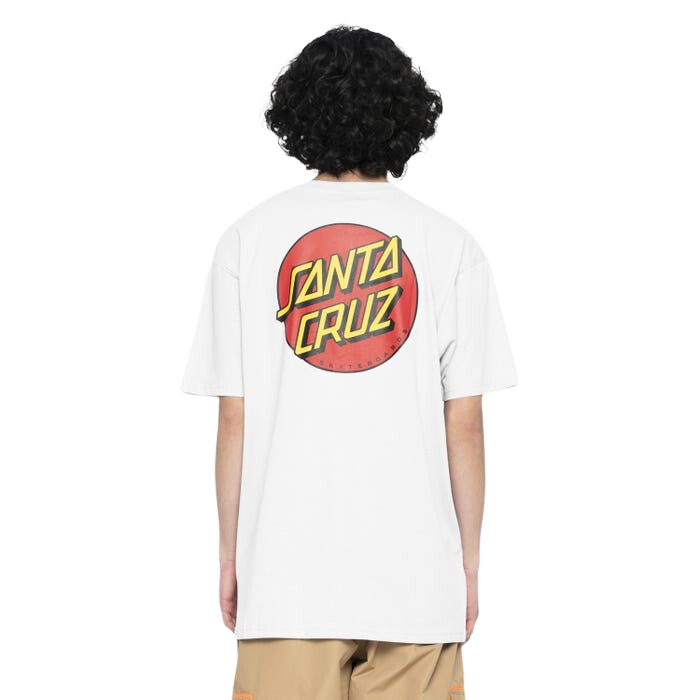 Santa Cruz Classic Dot Chest T-Shirt White