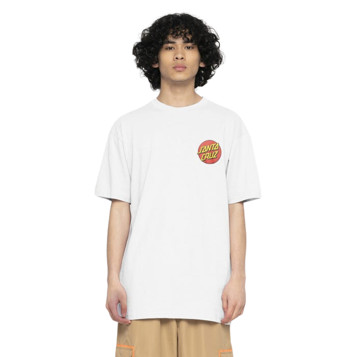 Santa Cruz Classic Dot Chest T-Shirt White