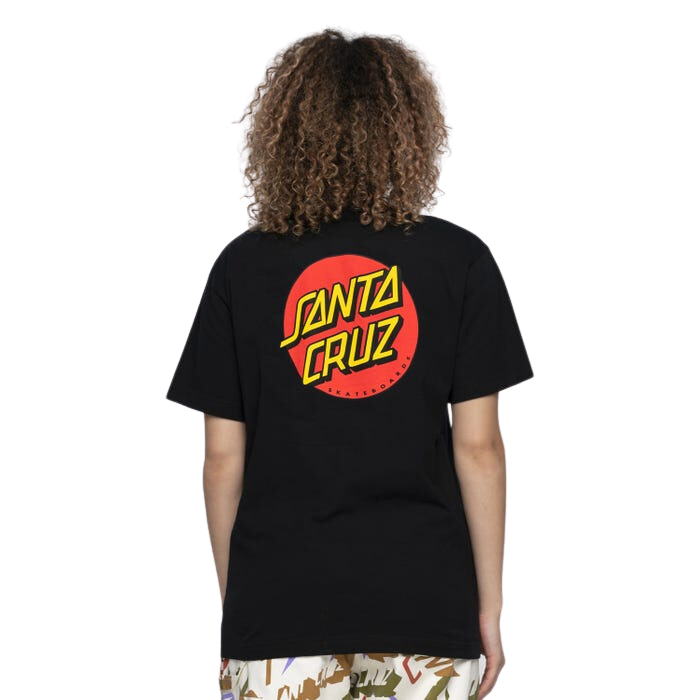 Santa Cruz Classic Dot Chest T-Shirt Black