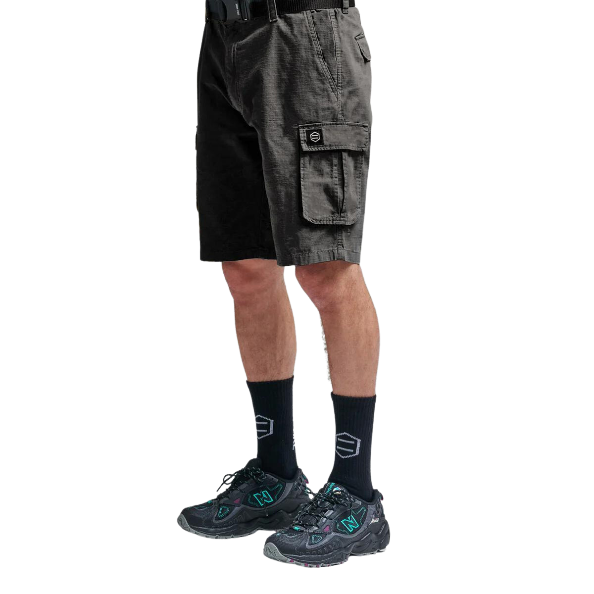 Dolly Noire Cargo Ripstop Shorts Anthracite