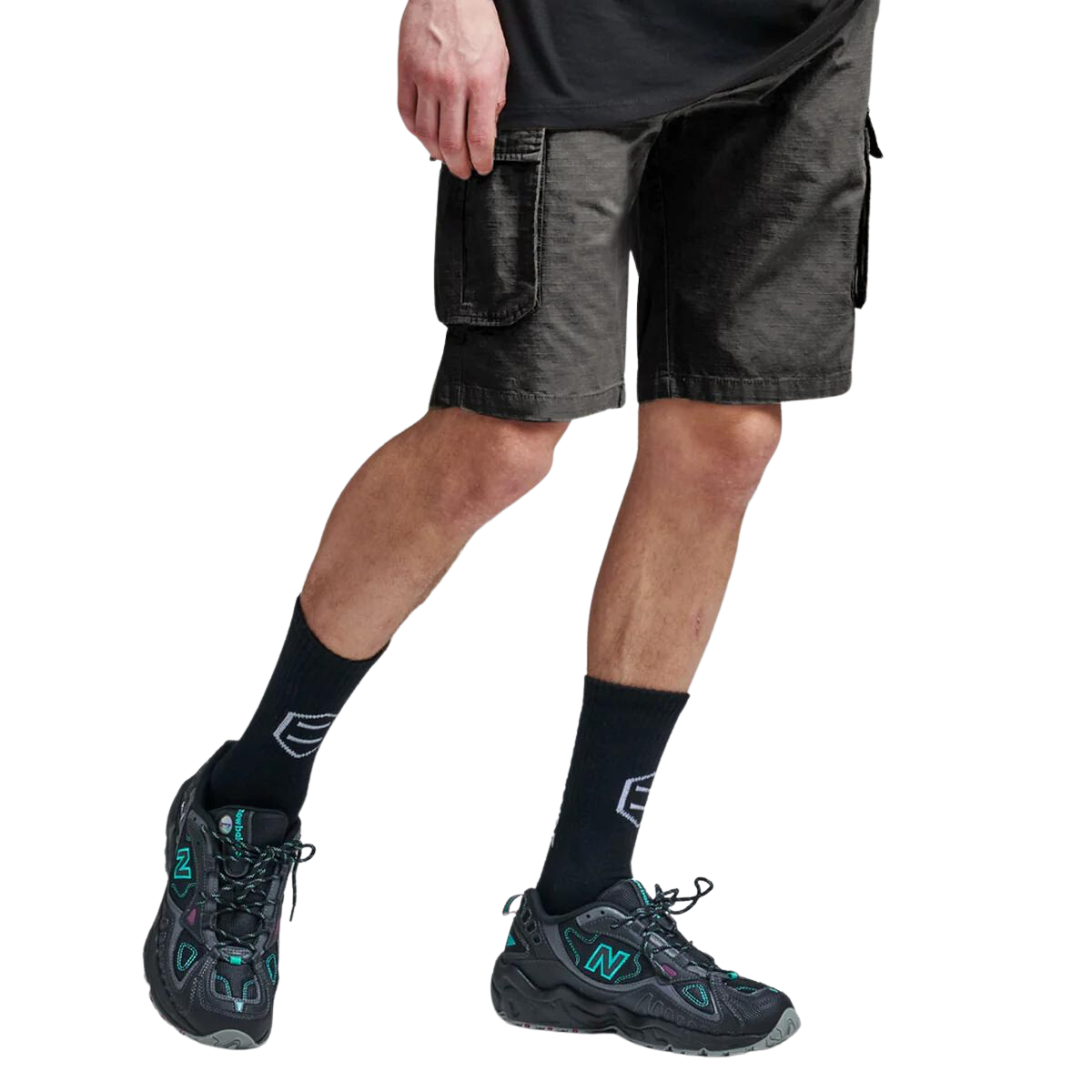Dolly Noire Cargo Ripstop Shorts Anthracite
