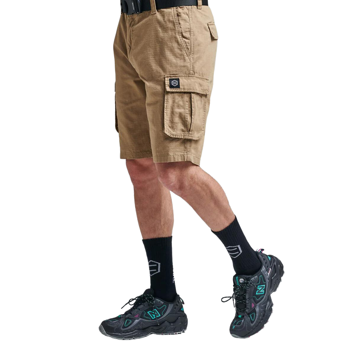 Dolly Noire Cargo Ripstop Shorts Beige