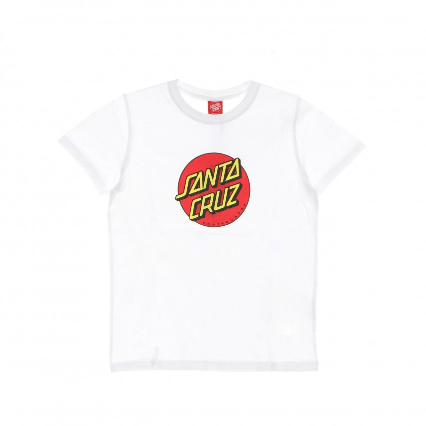 Santa Cruz Youth Classic Dot T-shirt White