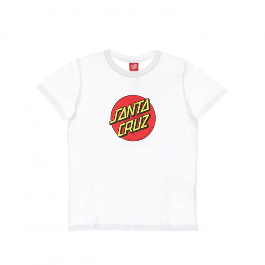 Santa Cruz Youth Classic Dot T-shirt White