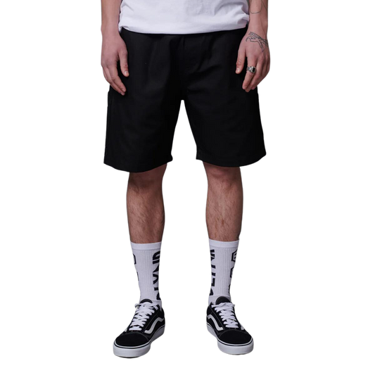 Dolly Noire Canvas Easy Carpenter Shorts Black