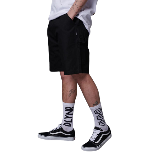 Dolly Noire Canvas Easy Carpenter Shorts Black