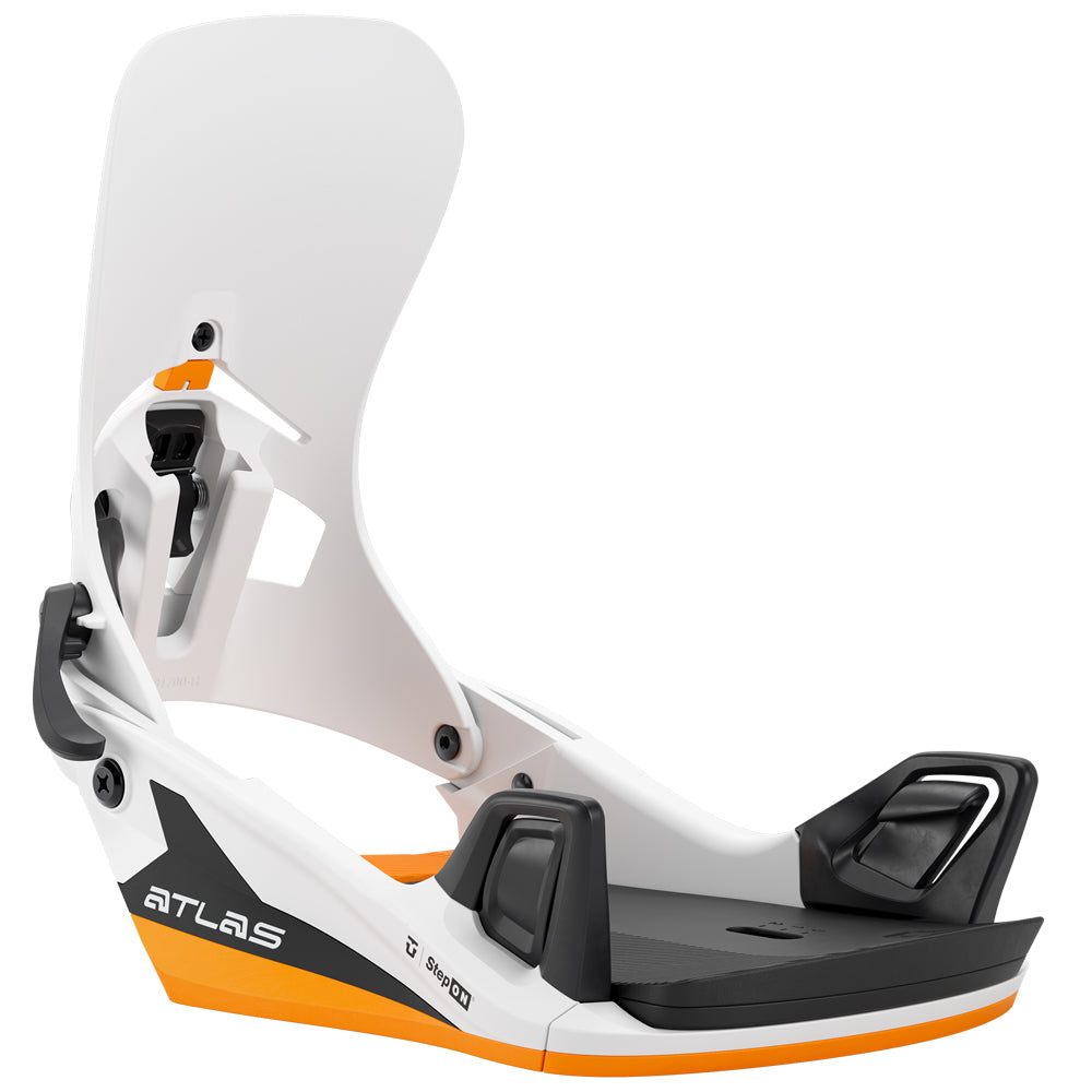 Union Atlas Step On Snowboard Bindings White/Orange