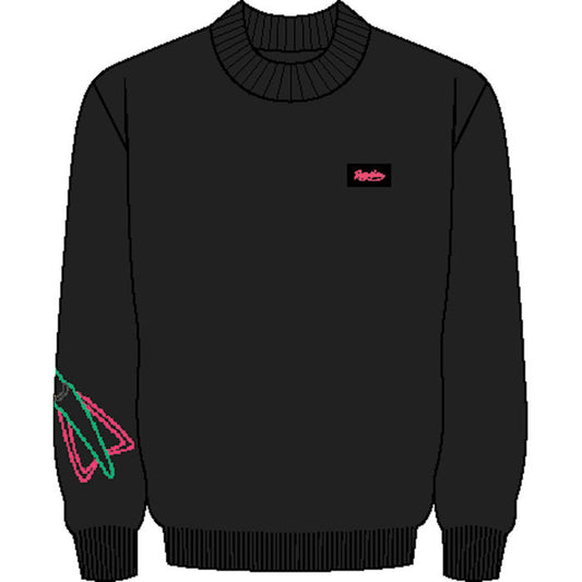 Dolly Noire X Pokemon Rayquaza Sweater Black
