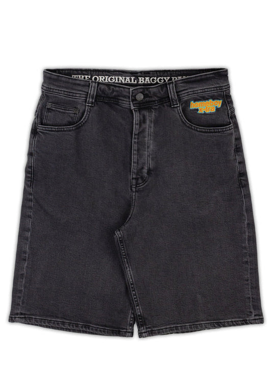 Homeboy X-tra BAGGY Denim Shorts Washed Grey