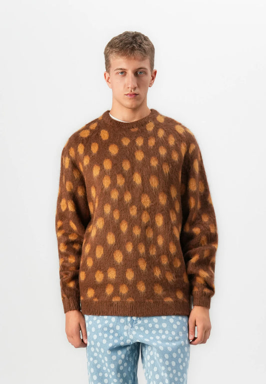 Santa Cruz Jaguar Knit Crew Brown