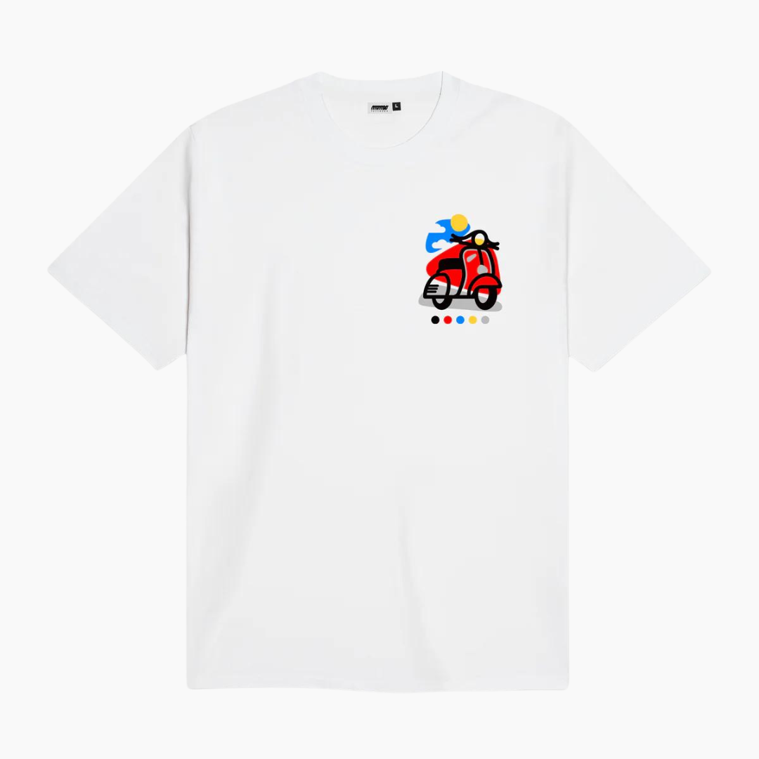Dolly Noire  Vespa Mambo Tee White