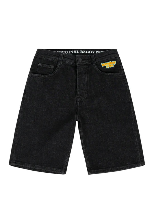 Homeboy X-tra BAGGY Denim Shorts Washed Black