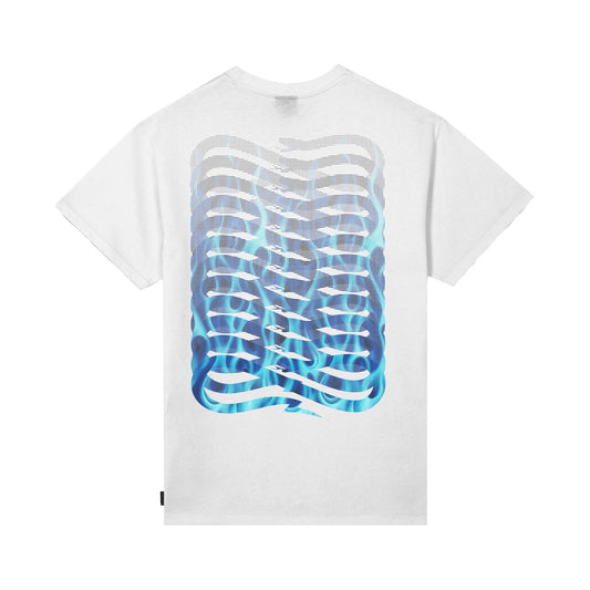 Propaganda Ribs Flame T-shirt White
