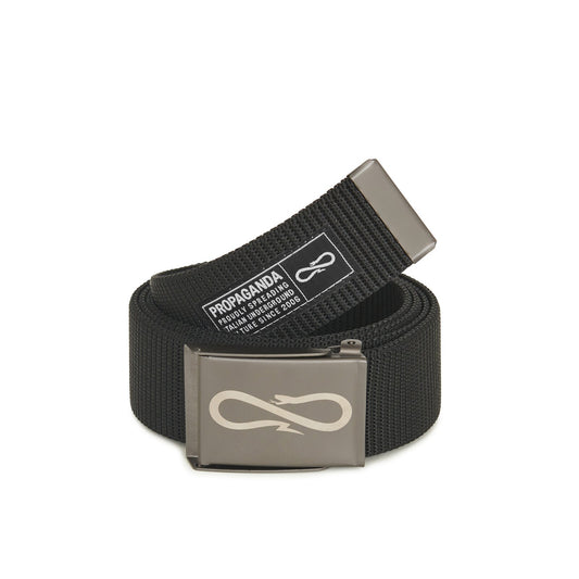 Propaganda Logo Belt Black