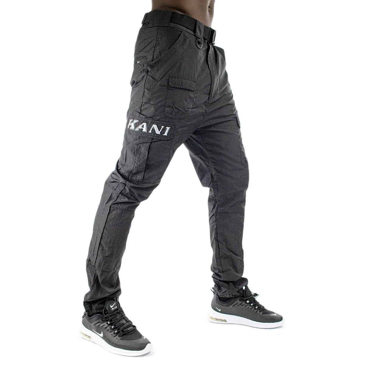 Karl Kani Retro Cargo Pants Crinkle Nylon Jogger Pants