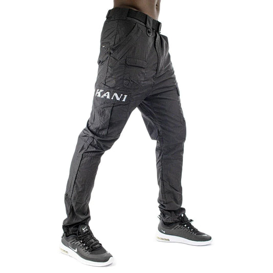 Karl Kani Retro Cargo Pants Crinkle Nylon Jogger Pants