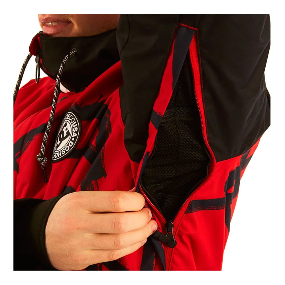 Dc shoes DCLA Jacket Racing Red Hieroglyphic Print