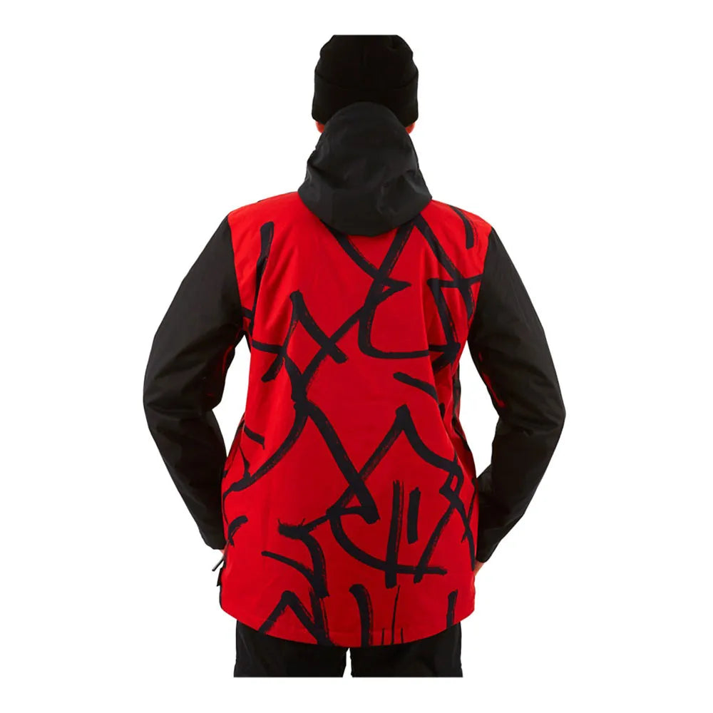 Dc shoes DCLA Jacket Racing Red Hieroglyphic Print