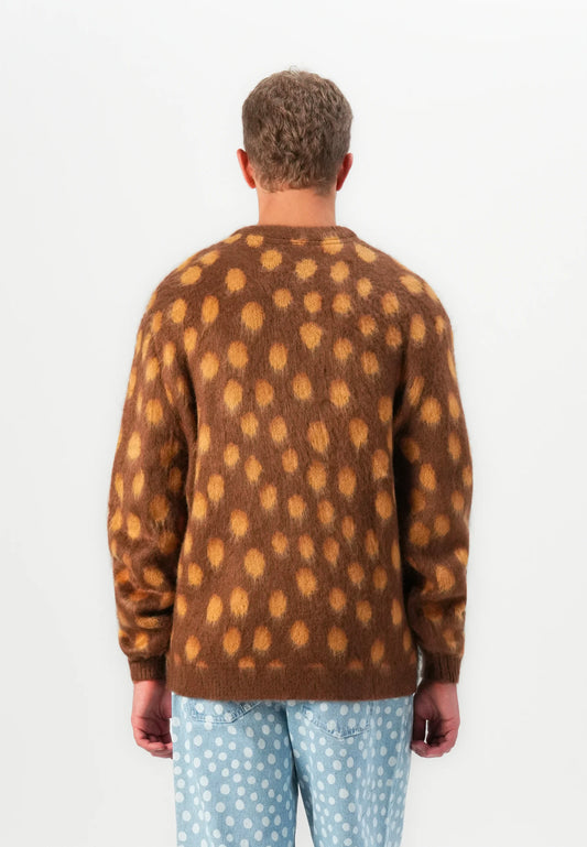 Santa Cruz Jaguar Knit Crew Brown