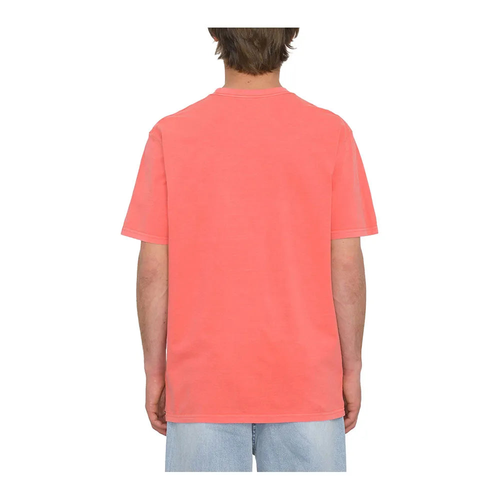 Volcom Solid Stone Emb T-Shirt Ruby